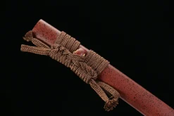 Alternative view of Scarlet Dusk - Katana Forgiato a Mano in acciaio ad alto carbonio