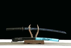 Alternative view of Dusk Fang - Katana Forgiato a Mano in acciaio al carbonio 1045