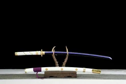 Alternative view of White Celestial - Katana Forgiato a Mano in acciaio al carbonio 1045