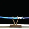 Blue Flame - Katana Forgiato a Mano in acciaio al carbonio 1065