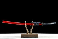 Crimson Edge - Katana Forgiato a Mano in acciaio al carbonio 1065