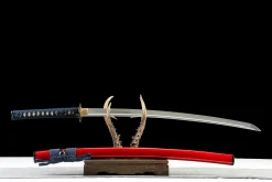 Alternative view of Crimson Edge - Katana Forgiato a Mano in acciaio al carbonio 1065