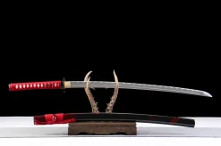 Alternative view of Steel Shadow - Katana Forgiato a Mano in acciaio al carbonio 1065