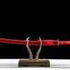 Vermilion Edge - Katana Forgiato a Mano in acciaio al carbonio 1065
