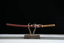 Flame Edge - Katana Forgiato a Mano in acciaio damasco