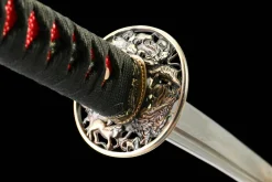 Imperial Flame - Katana Forgiato a Mano in acciaio damasco