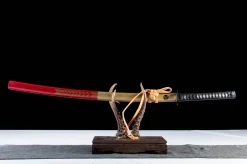 Alternative view of Splendore Effimero - Katana Forgiato a Mano in acciaio per utensili t10