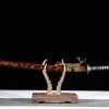 Viandante della Polvere Rossa - Katana Forgiato a Mano in acciaio per utensili t10