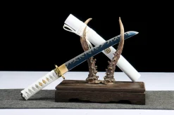 Sunken Jade - Tanto Forgiato a Mano in acciaio al carbonio 1045