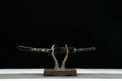Golden Kirin - Wakizashi Forgiato a Mano in acciaio artigianale forgiato a mano